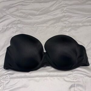 Cacique Strapless Push-up Bra 38DD Black